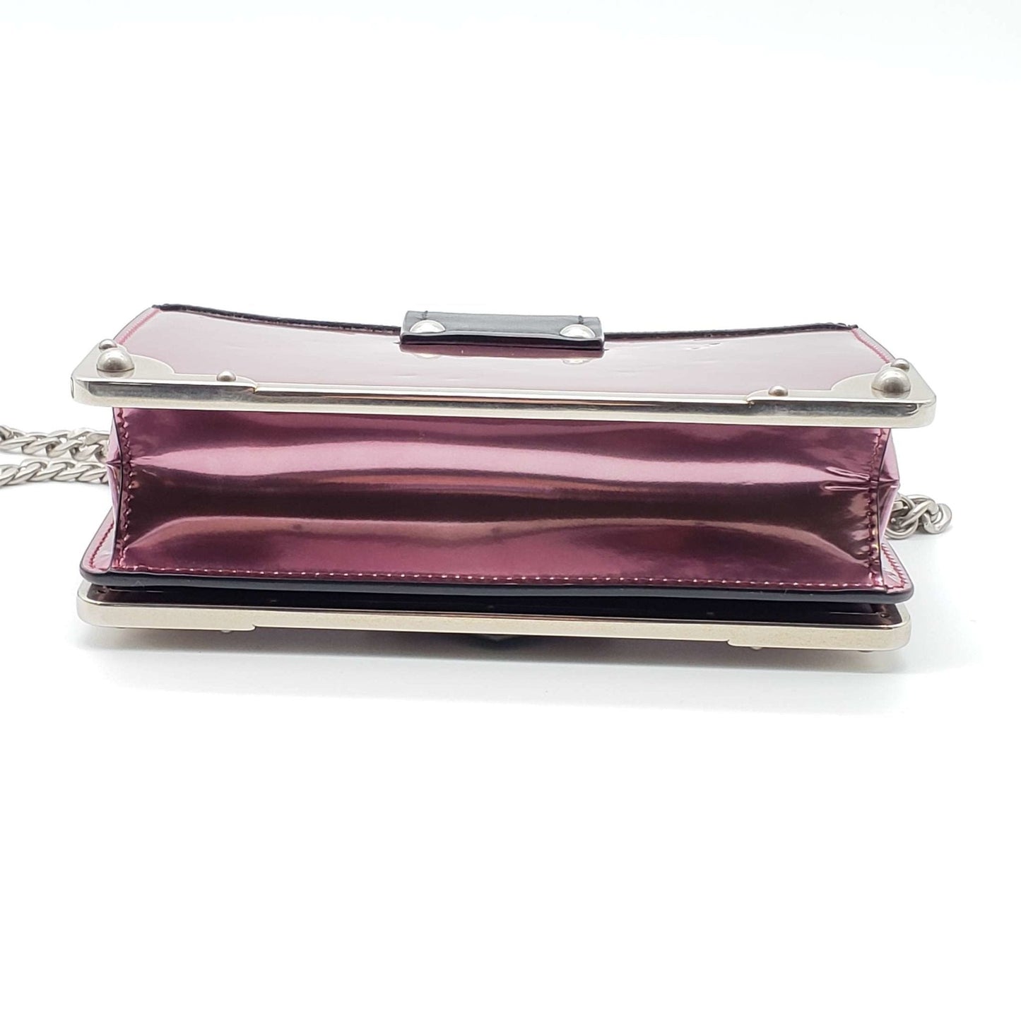 Prada Cahier Metallic Pink Shoulder Rare Bag