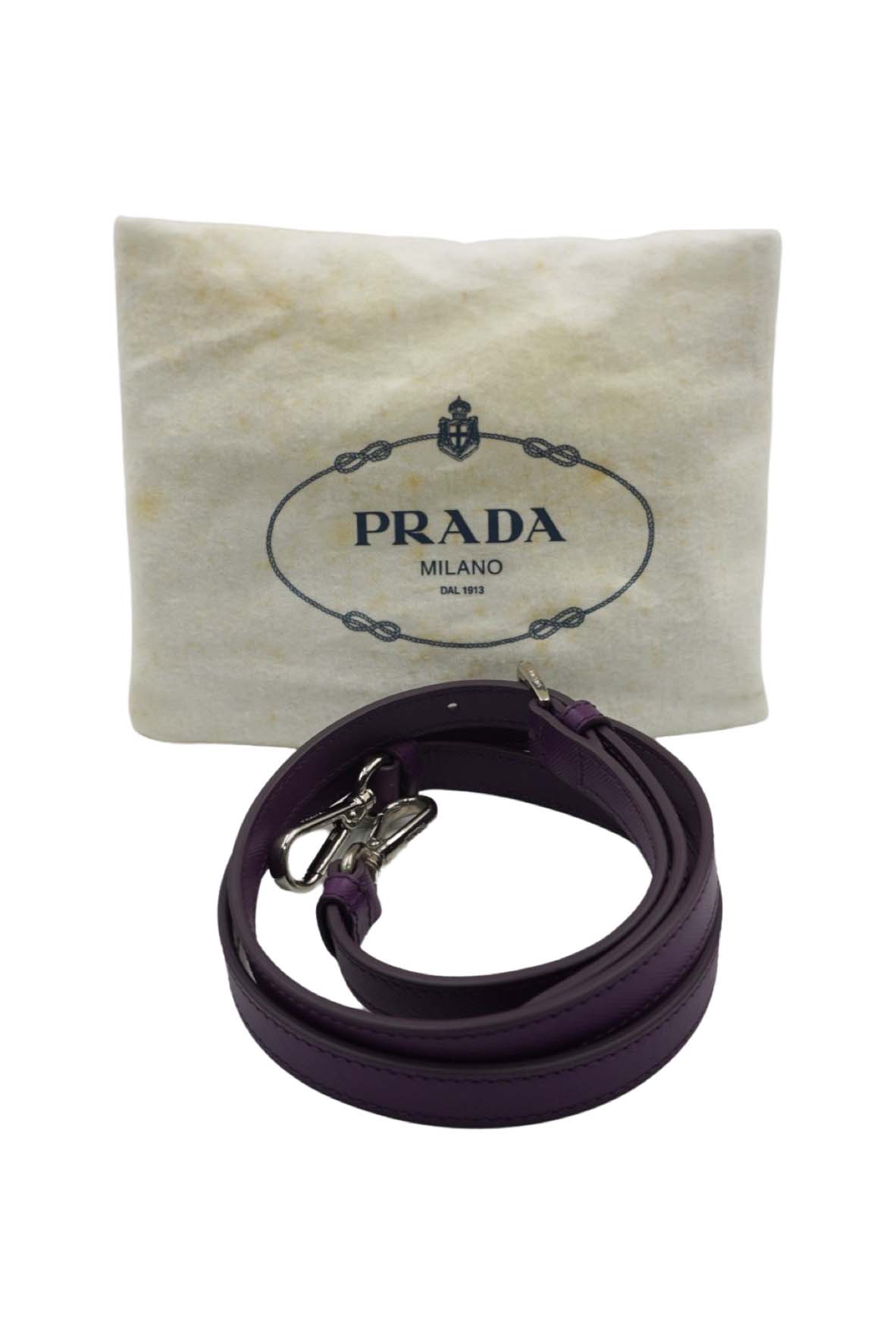 Prada Side Pocket Convertible Duffle Bag Tessuto Dark Purple