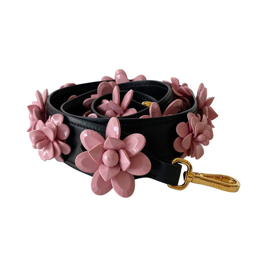 Prada Embellished Flower Strap